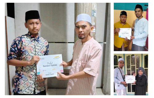 Tebar Kebaikan: Amal Yaqin Salurkan Paket Santri Yatim di Desa Jetak Lamongan